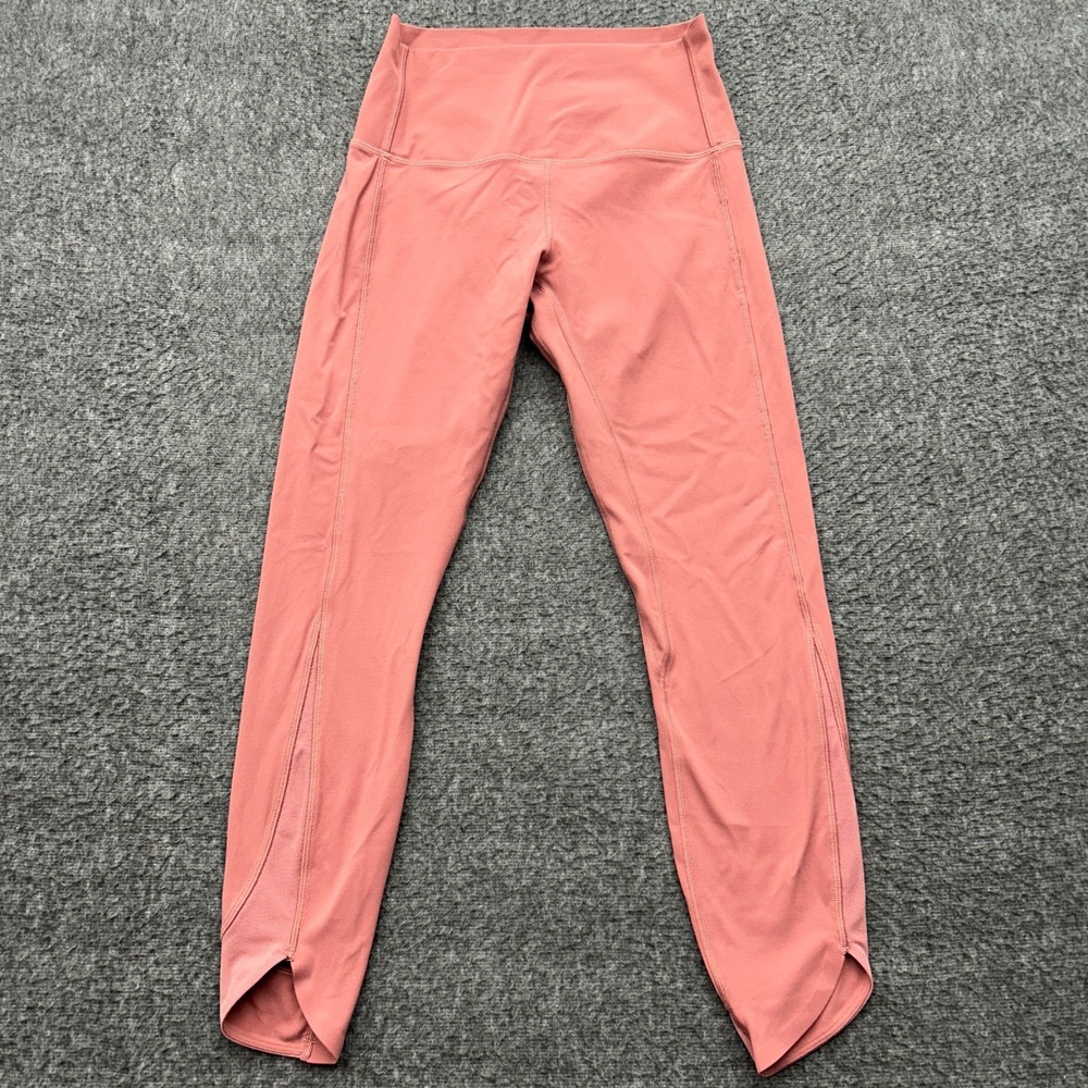 Lululemon Align High Rise Pant 25"‎ Size 6 Pink Petal Nulu Fabric W5CXPS